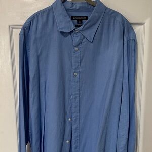 Michael Kors Casual Blue Button-Down Shirt
